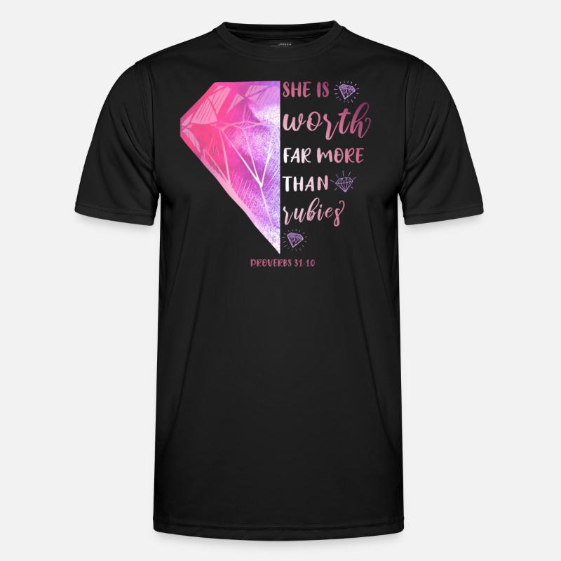 Religious motif Bible verse Men's Functional T-Shirt