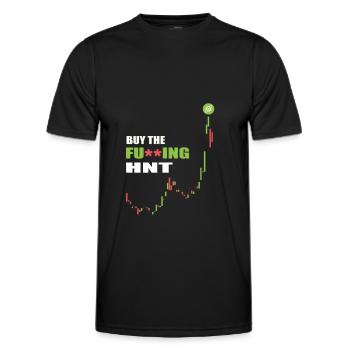 Krypto Crypto Helium Mining HNT Bitcoin Blockchain - Männer Funktions-T-Shirt - Schwarz - Vorne - AI Model Male 178 dark (178cm)