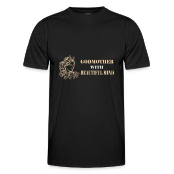 Patentante Tante Patin Taufe Taufpatin Patenkind - Männer Funktions-T-Shirt - Schwarz - Vorne - AI Model Male 178 dark (178cm)