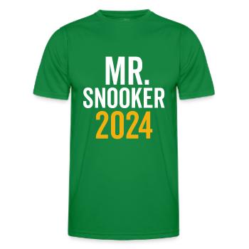 Mr. Snooker 2024 Pool Billiard Snooker - Männer Funktions-T-Shirt - Kelly Green - Vorne - AI Model Male 178 dark (178cm)