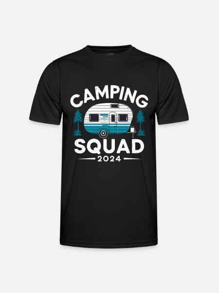 Camping Squad 2024 Caravane Camping - T-shirt sport Homme - noir