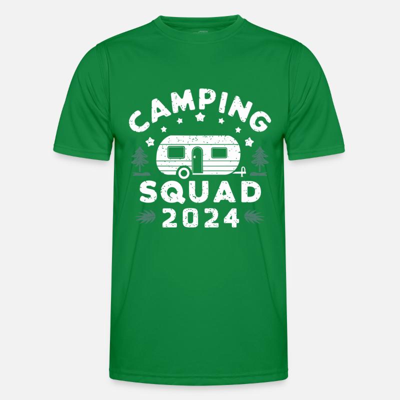 Camping Squad 2024 Wohnwagen Campen Männer Funktions-T-Shirt