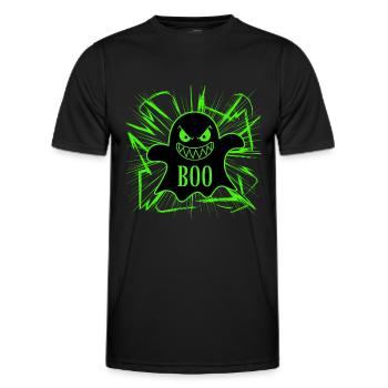 fantôme Halloween fantômes motif effrayant - T-shirt sport Homme - noir - Devant - AI Model Male 178 dark (178cm)