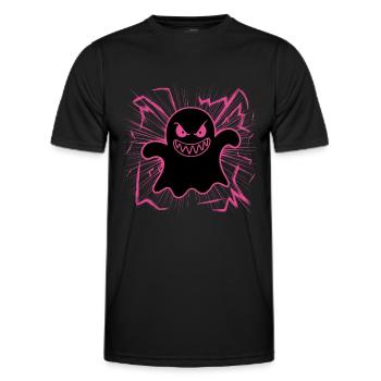 fantôme Halloween fantômes motif effrayant - T-shirt sport Homme - noir - Devant - AI Model Male 178 dark (178cm)