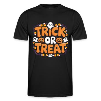 Trick or Treat - Männer Funktions-T-Shirt - Schwarz - Vorne - AI Model Male 178 dark (178cm)