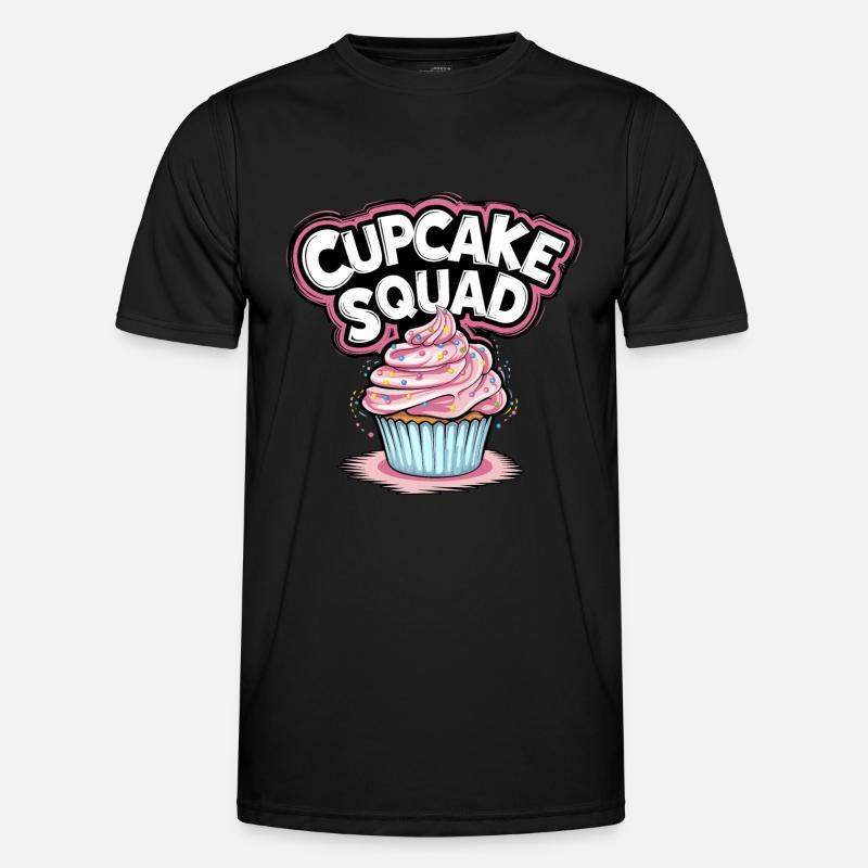 Cupcake Squad Cake Cupcake Muffin - Men's Functional T-Shirt - black
