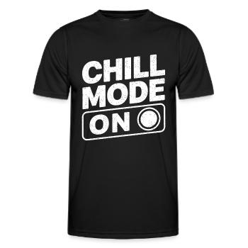 Chill Mode On Relax Relax - Men's Functional T-Shirt - black - Front - AI Model Male 178 dark (178cm)