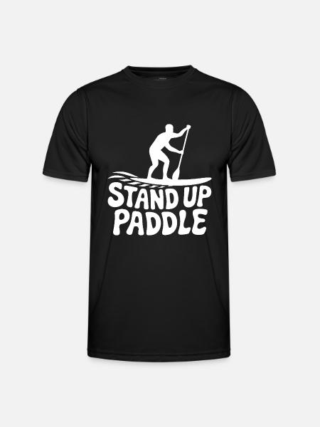 SUP Stand Up Paddle - Men's Functional T-Shirt - black