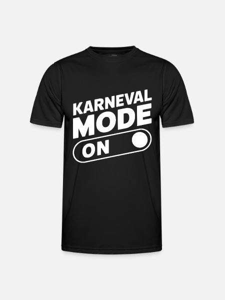Karneval Mode On Fasching Fasnet - Men's Functional T-Shirt - black
