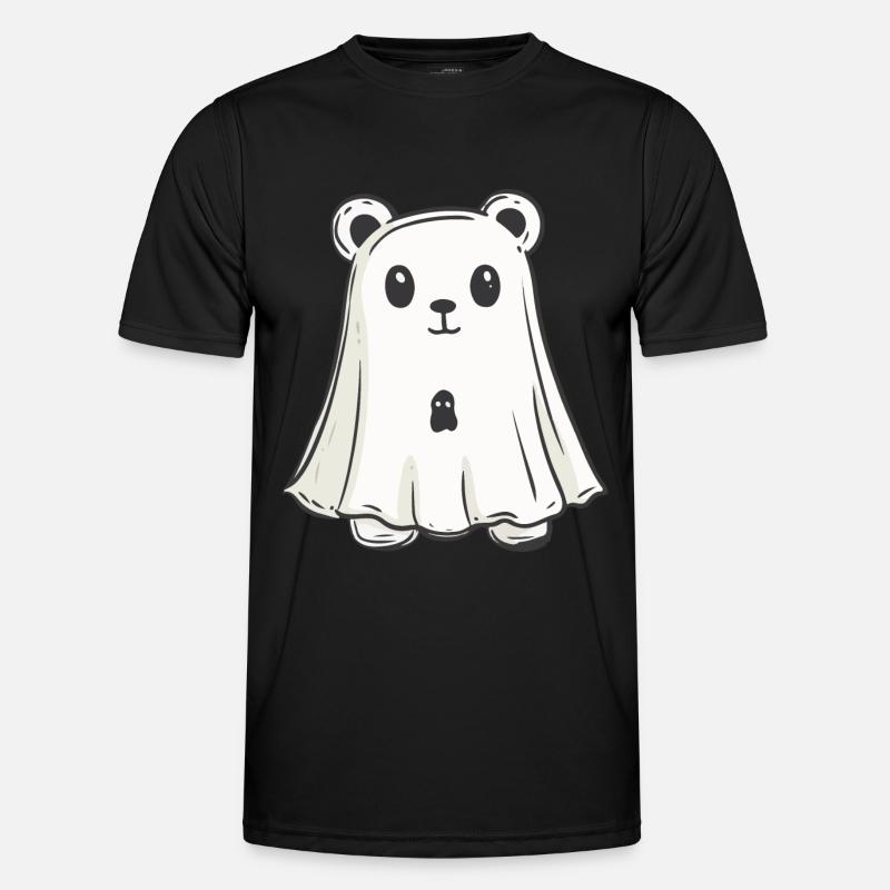 Bear Halloween Funny Ghost - Men's Functional T-Shirt - black