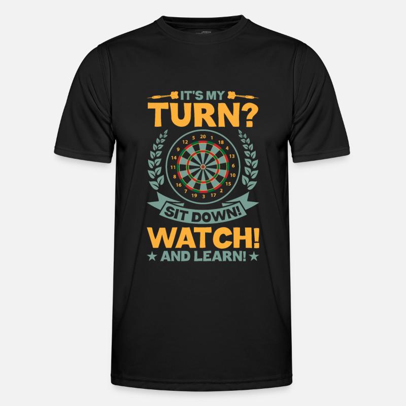 Cooler Darts Saying Dart Men 180 Gift Men's Functional T-Shirt
