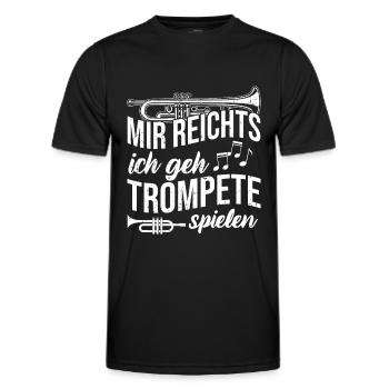 Musiker Trompeten Spieler Musikverein Geschenk - Männer Funktions-T-Shirt - Schwarz - Vorne - AI Model Male 178 dark (178cm)