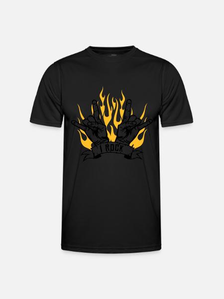 I ROCK - T-shirt sport Homme - noir