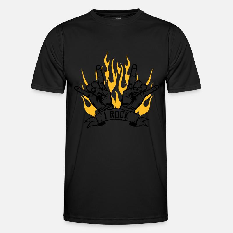 I ROCK - Men's Functional T-Shirt - black