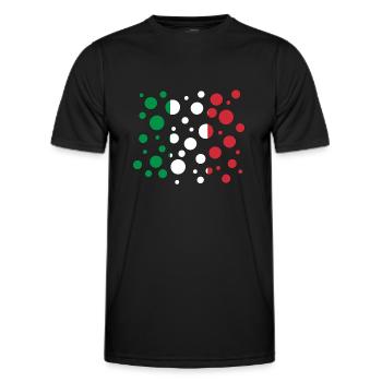 Italy - Männer Funktions-T-Shirt - Schwarz - Vorne - AI Model Male 178 dark (178cm)