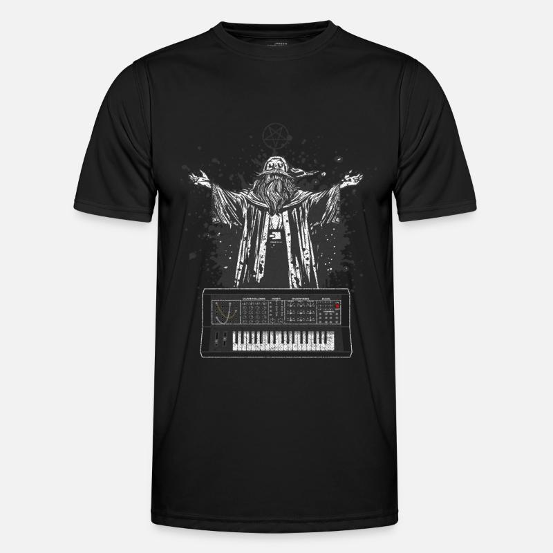 Synthesizer Geschenk Synth Analog Modular Satan Männer Funktions-T-Shirt