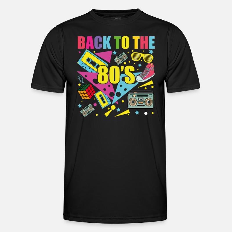 Back to the 80s - Men's Functional T-Shirt - black