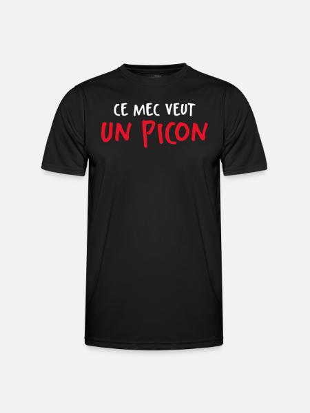 Ce Mec Veut Un Picon - T-shirt sport Homme - noir