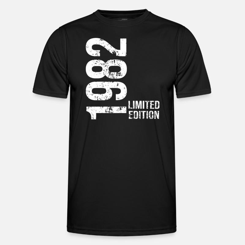 Limitierte Auflage von 1982 - Männer Funktions-T-Shirt - Schwarz