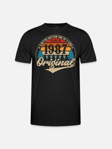 Made in 1987 Original - Men's Functional T-Shirt - black