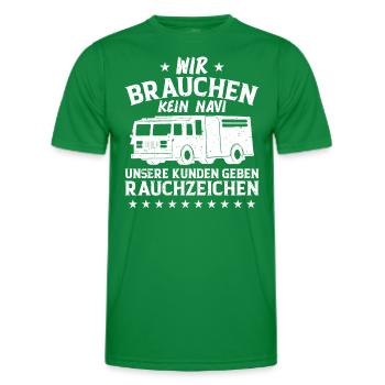 Wir Brauchen Kein Navi - Männer Funktions-T-Shirt - Kelly Green - Vorne - AI Model Male 178 dark (178cm)