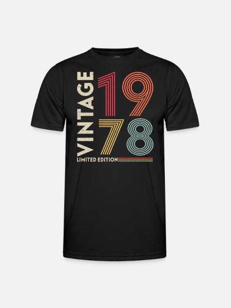 1978 Birthday Present - Men's Functional T-Shirt - black