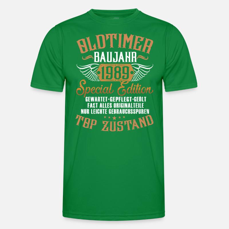 33. GEBURTSTAG OLDTIMER 1989 Männer Funktions-T-Shirt