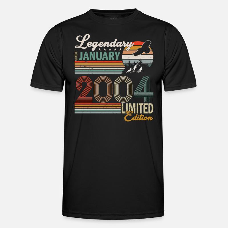 January 2004 born - Men's Functional T-Shirt - black