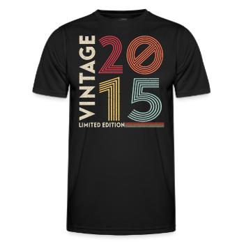 Old School 2015 - Männer Funktions-T-Shirt - Schwarz - Vorne - AI Model Male 178 dark (178cm)