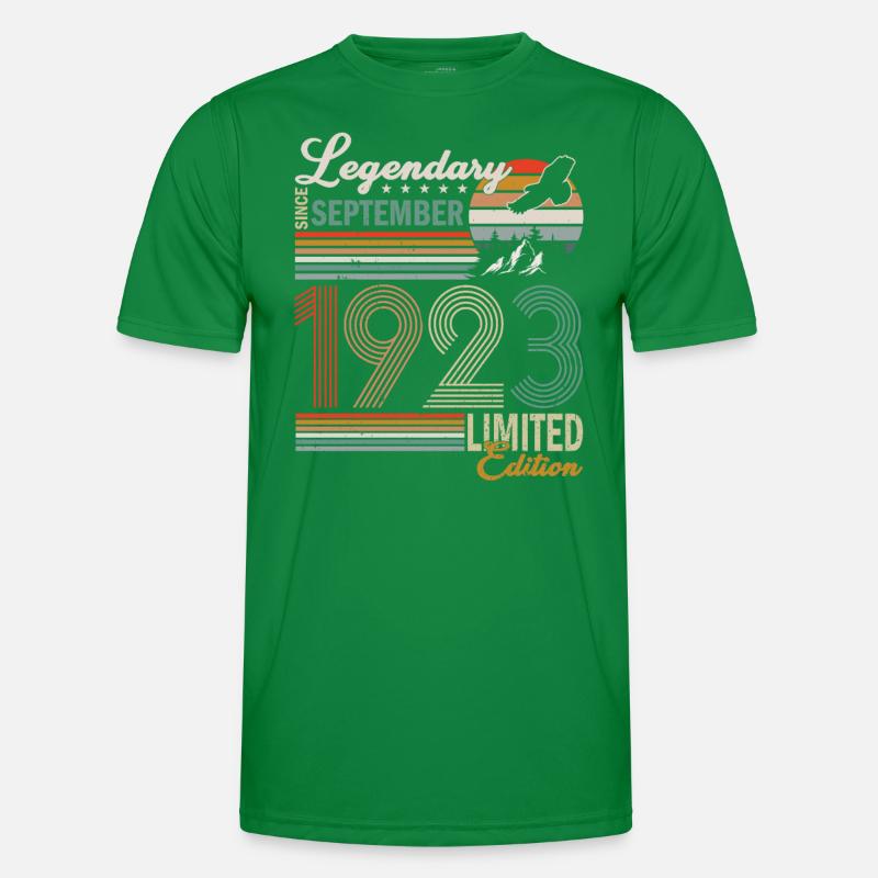 September 1923 Originelle Geburtstagsgeschenkidee Männer Funktions-T-Shirt