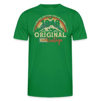 Birthday present born in 1948 - Men's Functional T-Shirt - kelly green - Front - AI Model Male 178 dark (178cm)