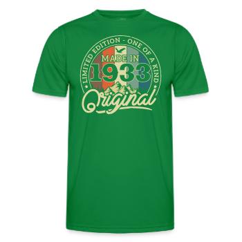 Original from 1933 - Men's Functional T-Shirt - kelly green - Front - AI Model Male 178 dark (178cm)