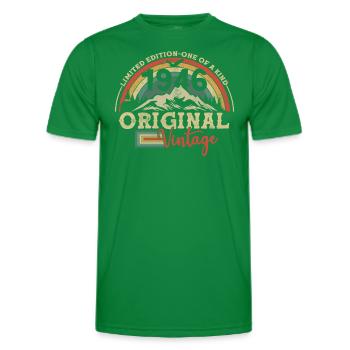 Millésime original 1946 77/78 ans - T-shirt sport Homme - vert - Devant - AI Model Male 178 dark (178cm)