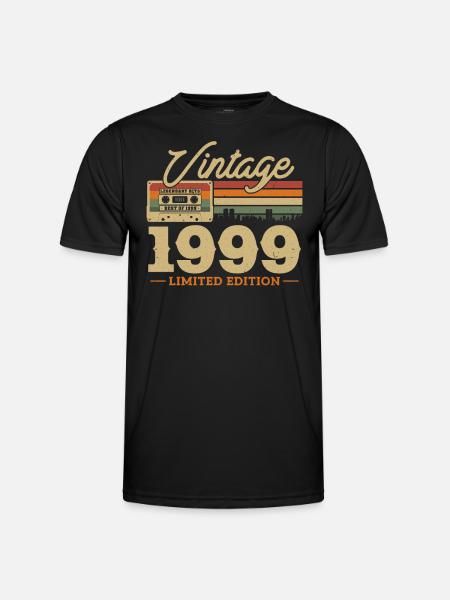 1999 - 24/25 anniversaire - T-shirt sport Homme - noir