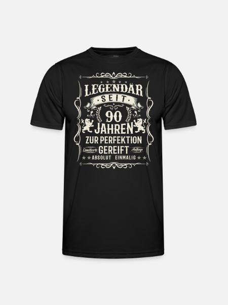 Legendäre 90 Jahre - Männer Funktions-T-Shirt - Schwarz