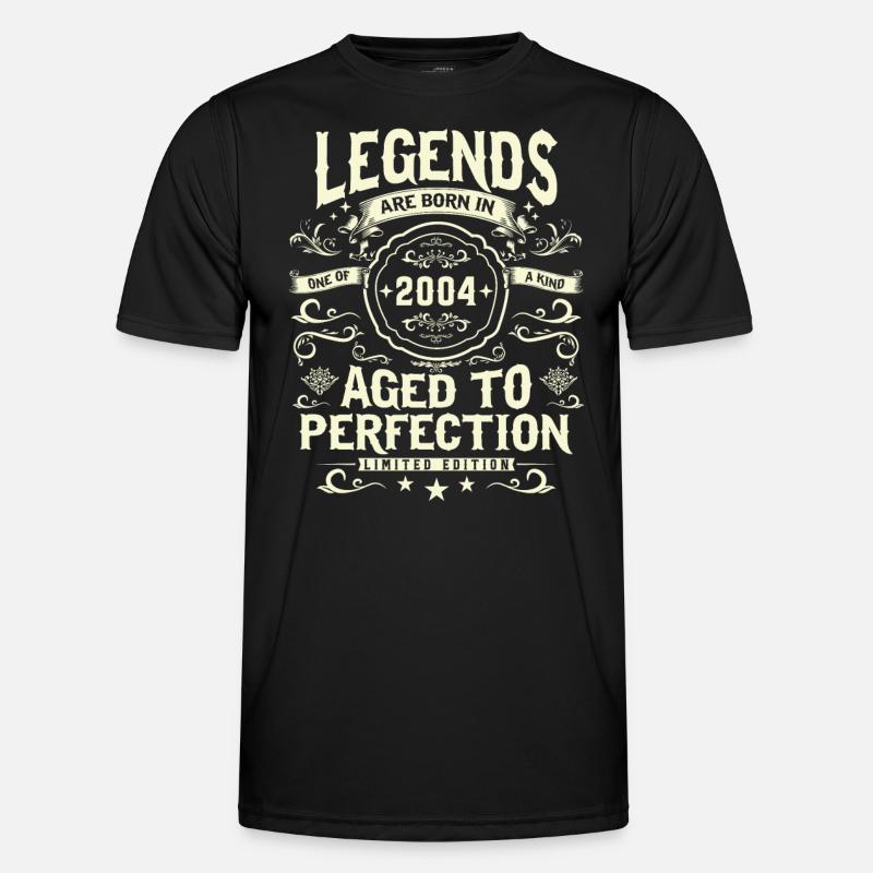 Legendary 2004 birthday - Men's Functional T-Shirt - black