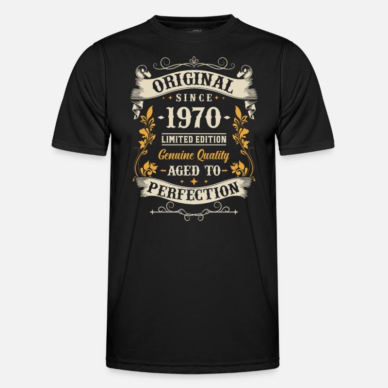 Nostalgic 53rd birthday present 1970 - Men's Functional T-Shirt - black