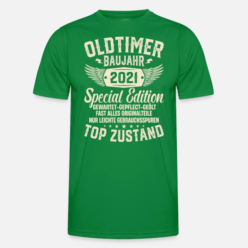 Retro Geschenkidee: Oldtimer Baujahr 2021 Männer Funktions-T-Shirt