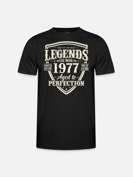 Legendary 1977 birthday present - Men's Functional T-Shirt - black