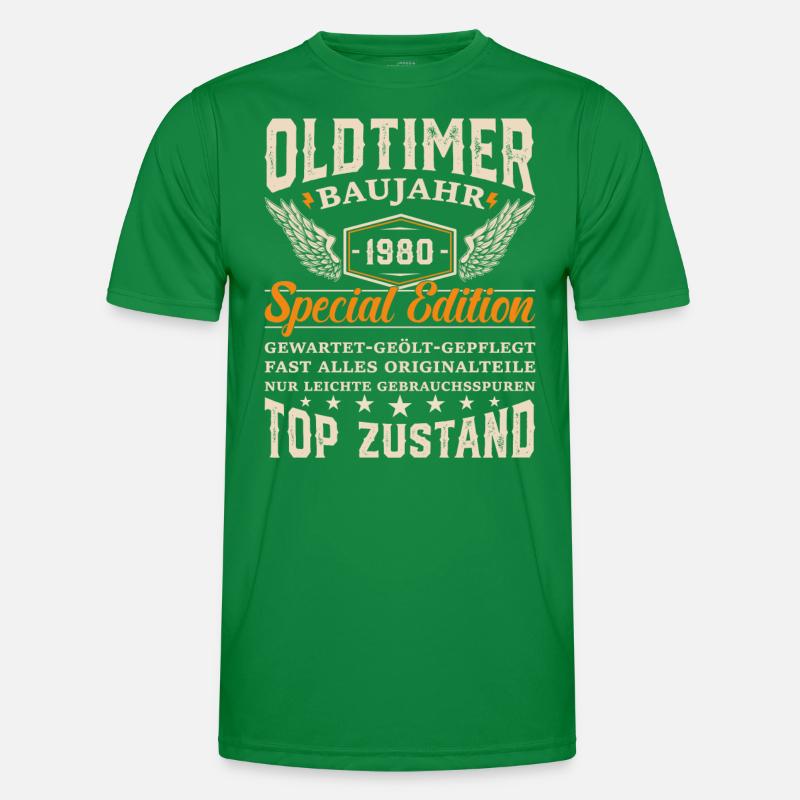 Nostalgisches Geschenk 1980 Männer Funktions-T-Shirt