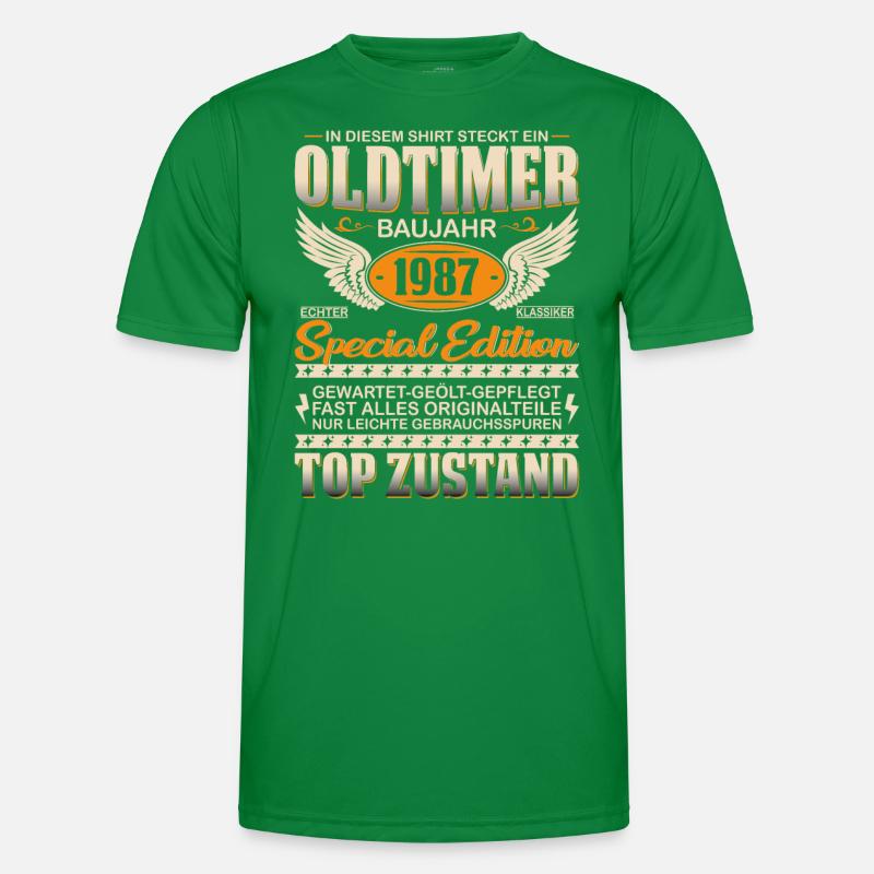 Kultiger 1987er Oldtimer Männer Funktions-T-Shirt