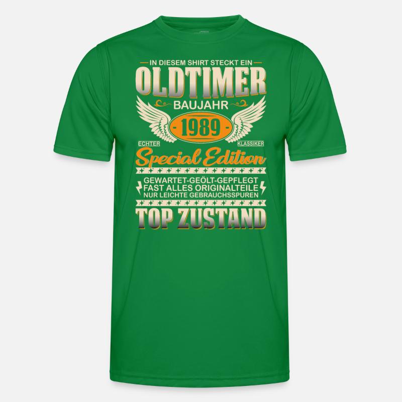 Nostalgie-Geschenk '89 Männer Funktions-T-Shirt