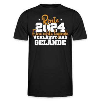 Légende 2024 : Adieu ! - T-shirt sport Homme - noir - Devant - AI Model Male 178 dark (178cm)