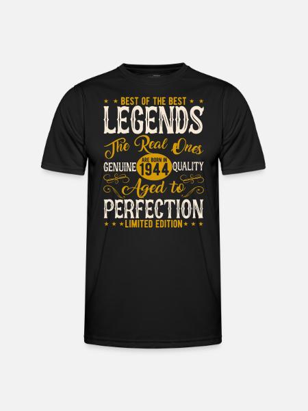 Né en 1944 Millésime - T-shirt sport Homme - noir
