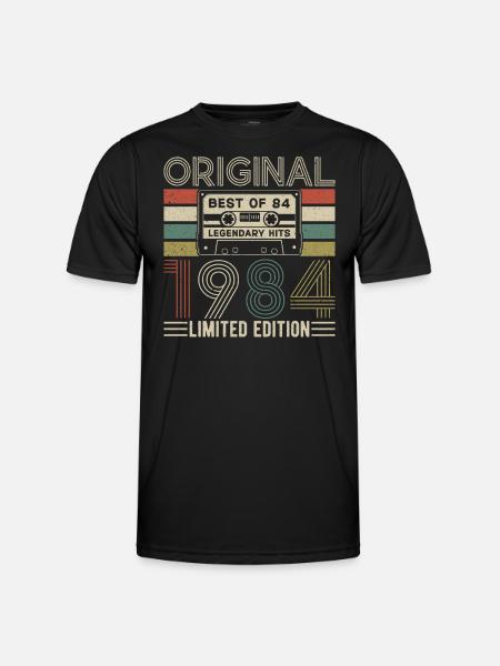 Millésime 1984 - T-shirt sport Homme - noir