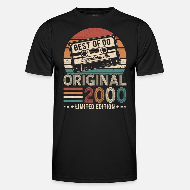 Legendäres 2000 - Männer Funktions-T-Shirt - Schwarz