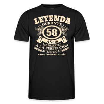 Legend 58th Birthday: Vintage 1964 Gift! - Men's Functional T-Shirt - black - Front - AI Model Male 178 dark (178cm)