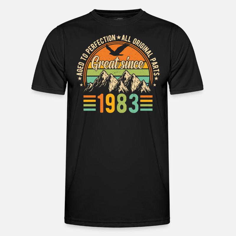 1983 Birthday - Men's Functional T-Shirt - black