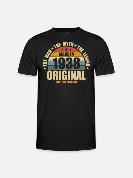 Legendary 1938 Birthday - Men's Functional T-Shirt - black