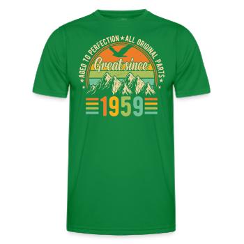 1959 – A legendary year - Men's Functional T-Shirt - kelly green - Front - AI Model Male 178 dark (178cm)